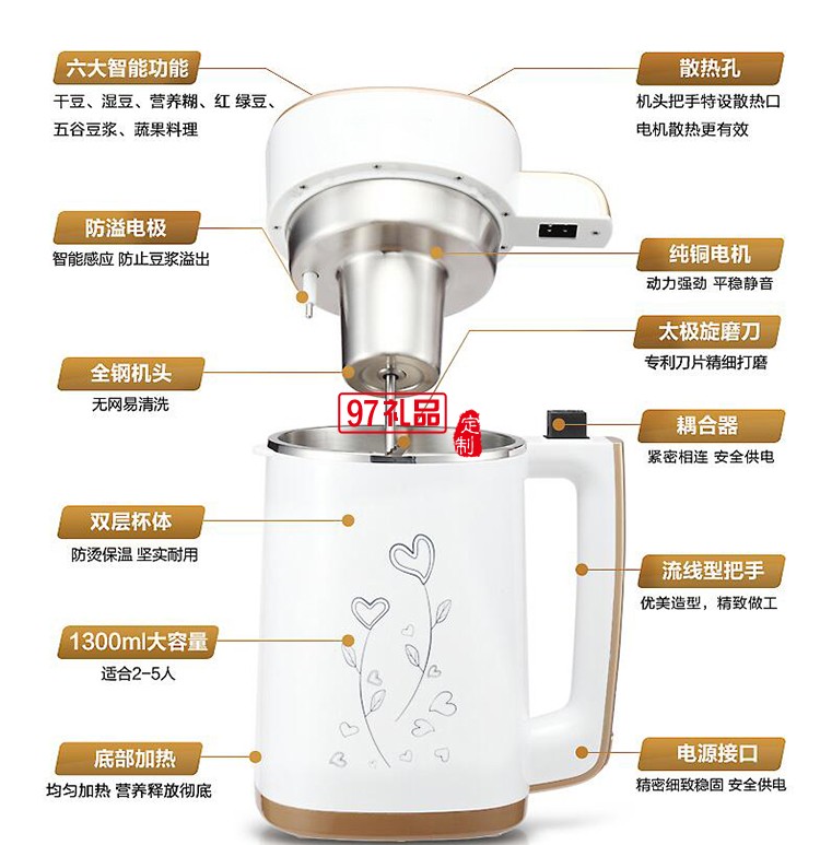 定制豆?jié){機(jī) 多功能豆?jié){機(jī)全自動(dòng)免濾家用免過(guò)濾豆將機(jī)