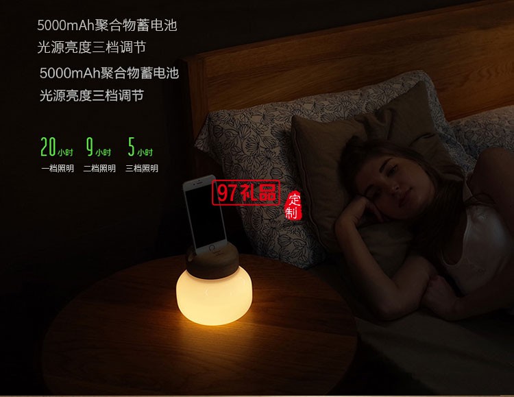 蘑菇燈 iPhone手機(jī)移動電源 臺燈 迷你便攜小夜燈
