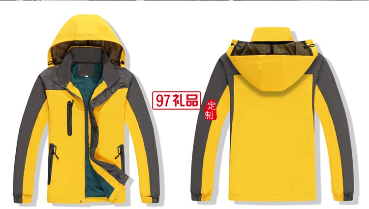 戶(hù)外服裝沖鋒衣男女士戶(hù)外外套可拆卸工作服登山服
