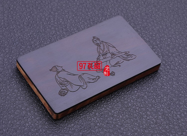 定制實(shí)用紫光檀木名片夾 商務(wù)會議活動精致禮品