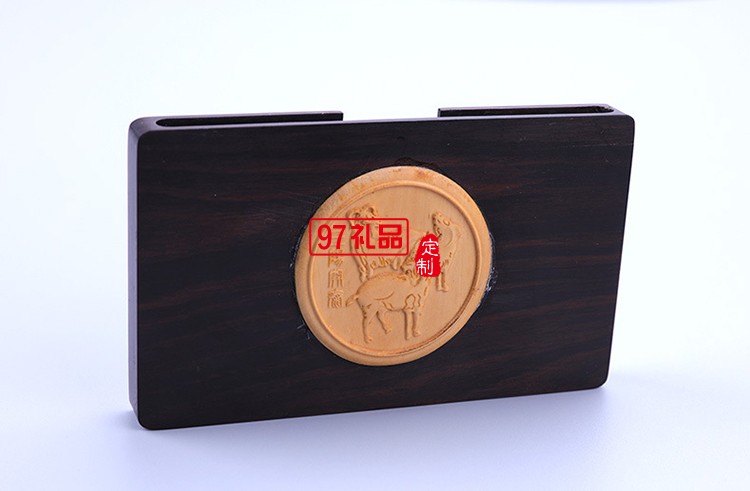 定制實(shí)用紫光檀木名片夾 商務(wù)會議活動精致禮品
