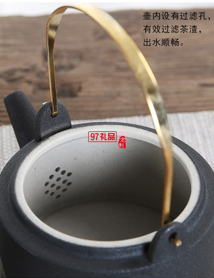 日式粗陶茶具套裝高檔商務(wù)禮品定制送客戶(hù)禮品