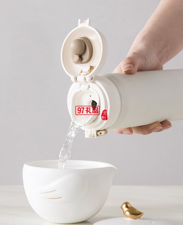 快樂(lè)旅途小鳥(niǎo)套裝公道杯便攜茶具套裝logo定制商務(wù)禮品