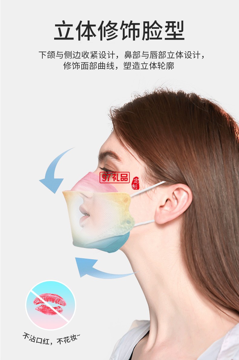 KN95防護口罩（柳葉口罩）-漸變色）30只/盒