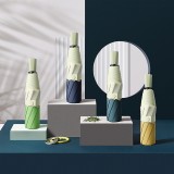 拼色創(chuàng)意手動三折傘 外貿折疊晴雨傘廣告?zhèn)鉼mbrella