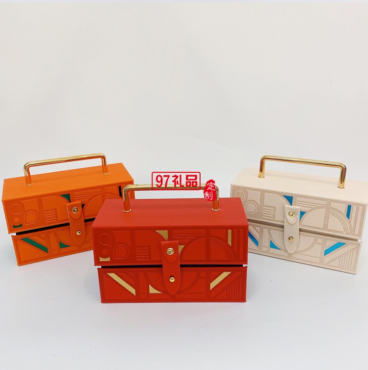 皮質包裝禮盒手提翻蓋七夕情人節(jié)禮物禮品盒結婚伴娘伴手禮空盒子