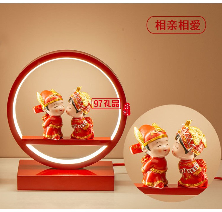 結婚創(chuàng)意禮物情侶新婚家居桌面擺件