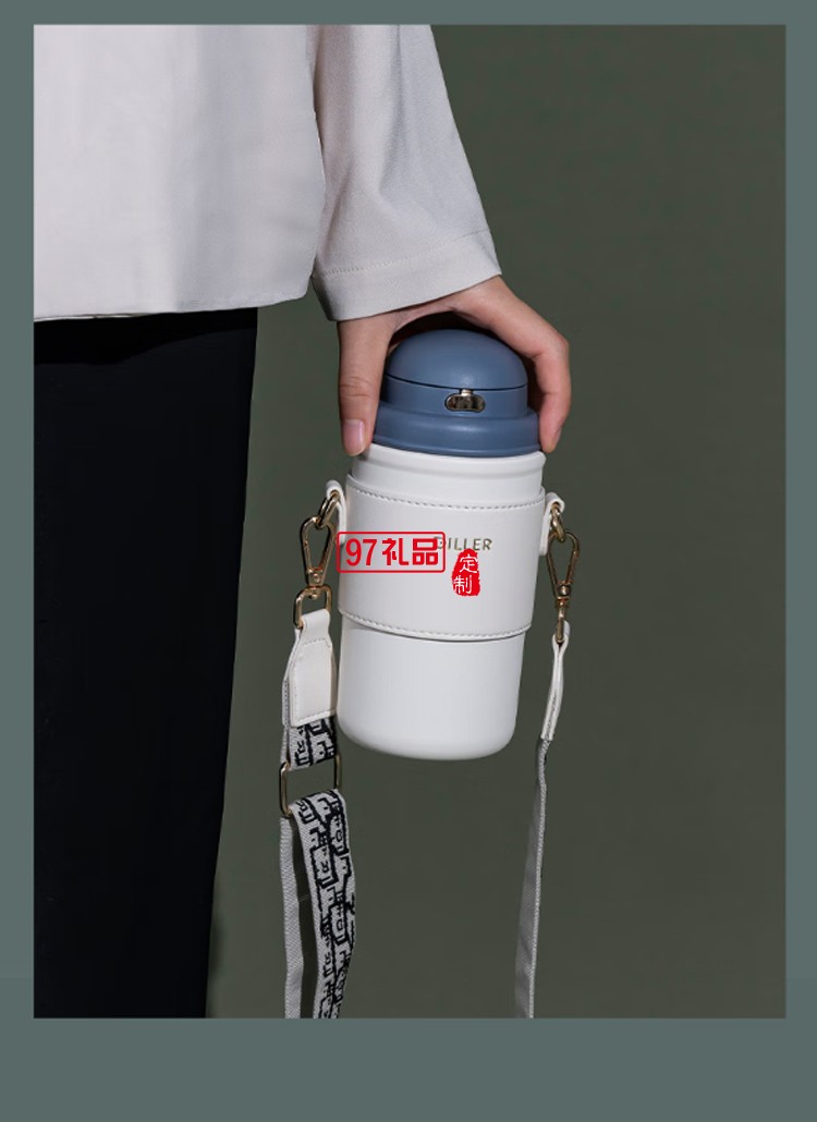迪樂貝爾高顏值大容量帶吸管保溫水杯學(xué)生便攜隨手杯不銹鋼咖啡杯