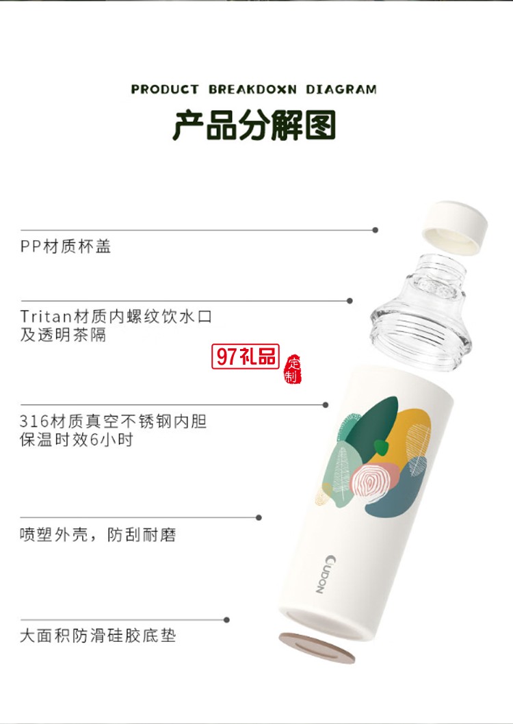 貝特系列-冶萃冷OUDON便攜運動冷萃杯 冷泡杯 泡茶用便攜隨行杯  