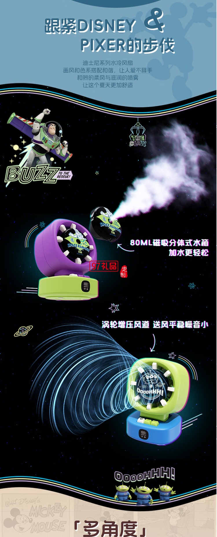 紅素?zé)o葉水冷搖頭噴霧三合一風(fēng)扇