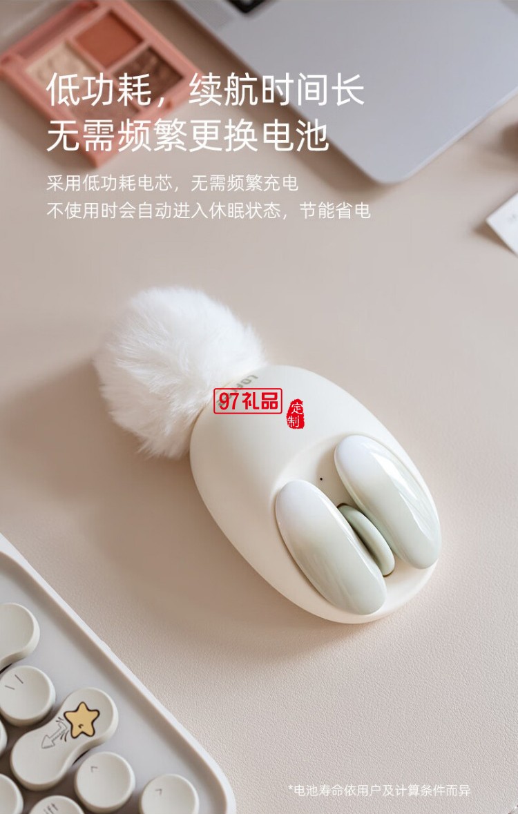 洛斐-OE904S 小瓣無(wú)線雙模鼠標(biāo)-小薔薇