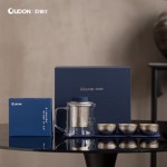 鈦藍(lán)飄逸藍(lán)尊套裝 OD-40PYZ 輕奢高檔茶具禮盒精美套裝