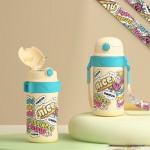 嬰童系列-頭號(hào)玩家兒童壺便攜出游背帶 316不銹鋼吸管杯