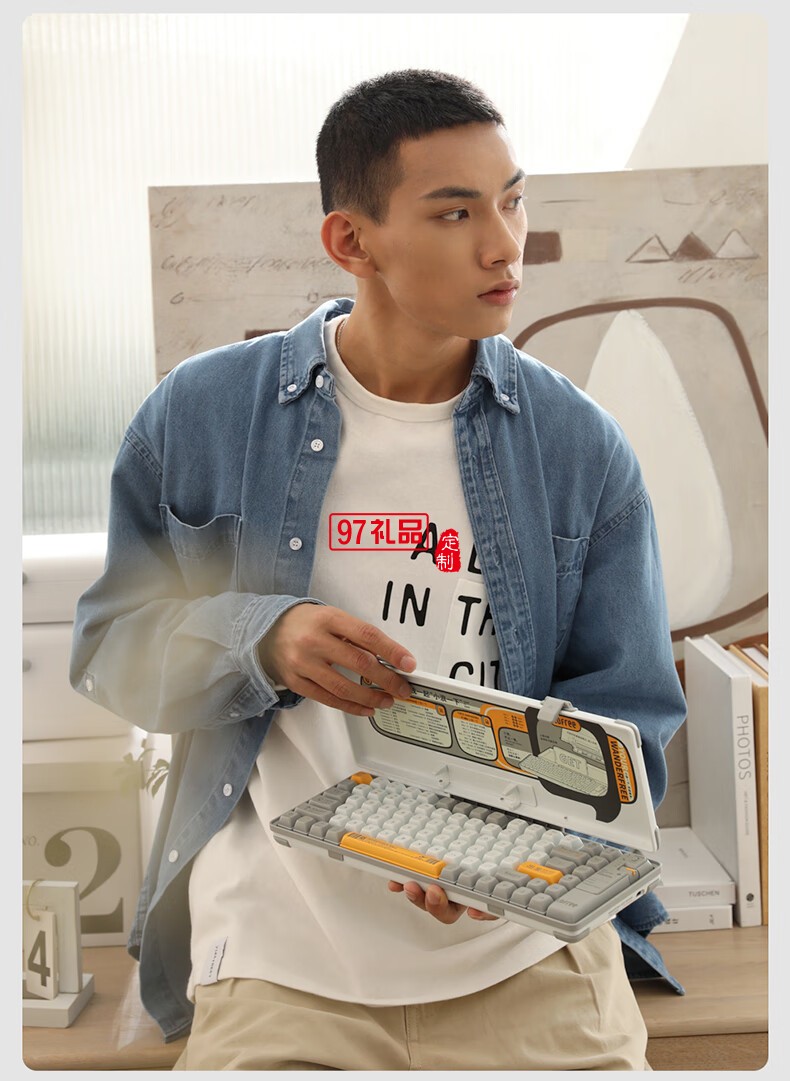 Lofree洛斐  機(jī)械電子多功能鍵盤(pán)灰色系列