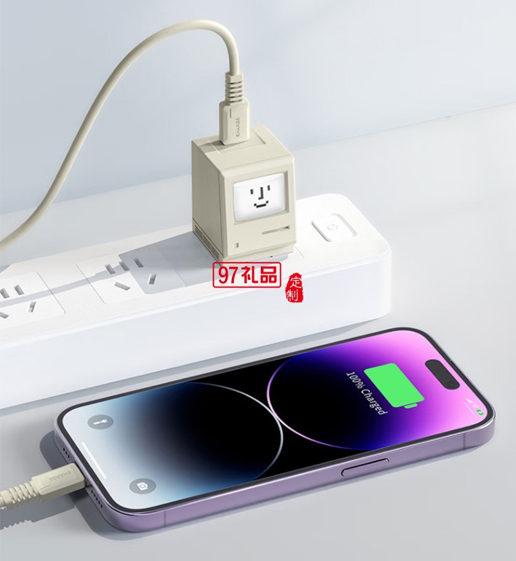 閃極-35W氮化鎵充電器(笑臉款)