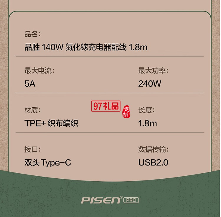 140W氮化鎵復古充電器