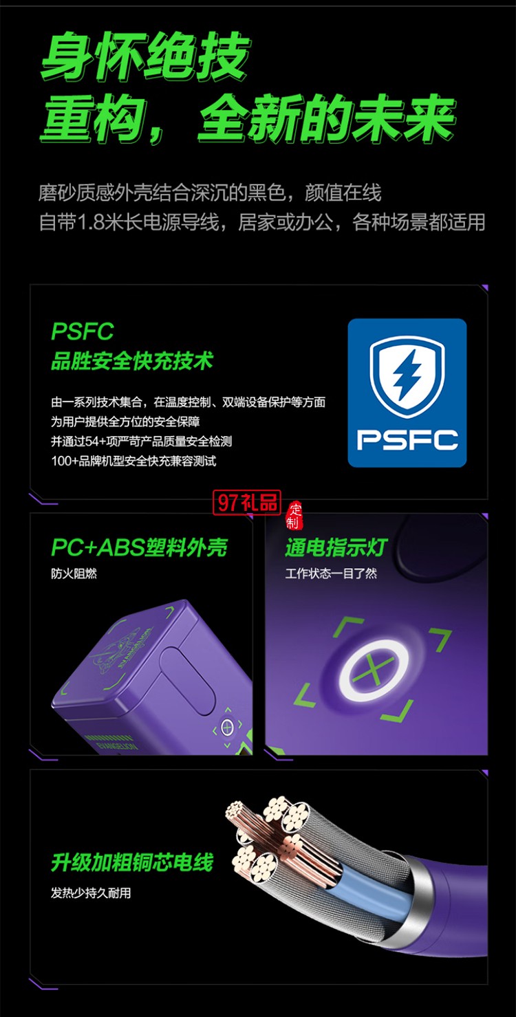 5W氮化鎵三合一磁吸桌面充