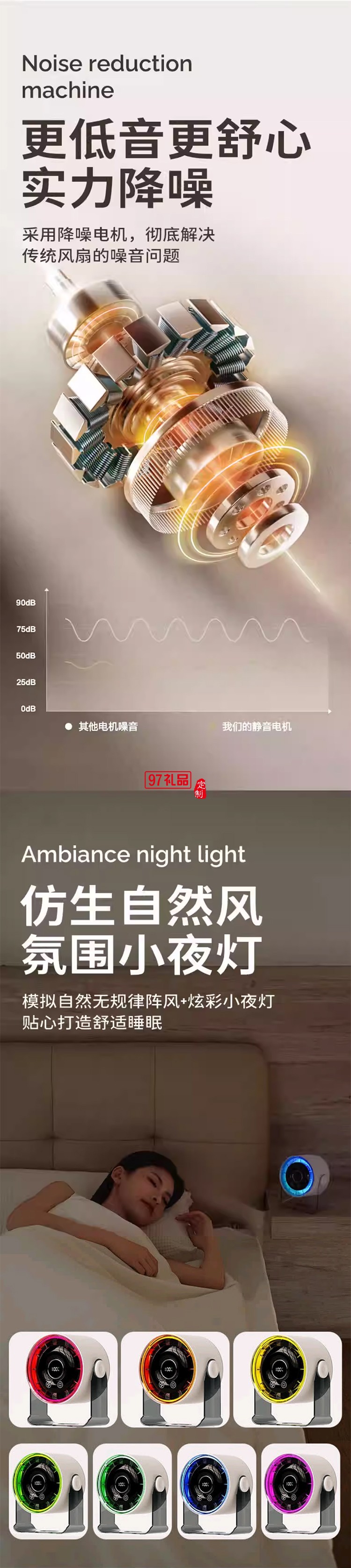 臺式壁掛空氣循環(huán)扇QYF018