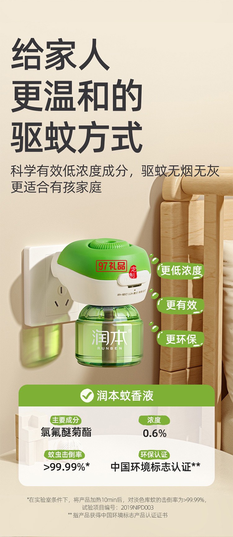 潤本夏季驅蚊定制套裝