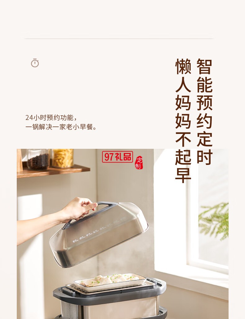 藍寶·分區(qū)電蒸鍋+雙燉盅