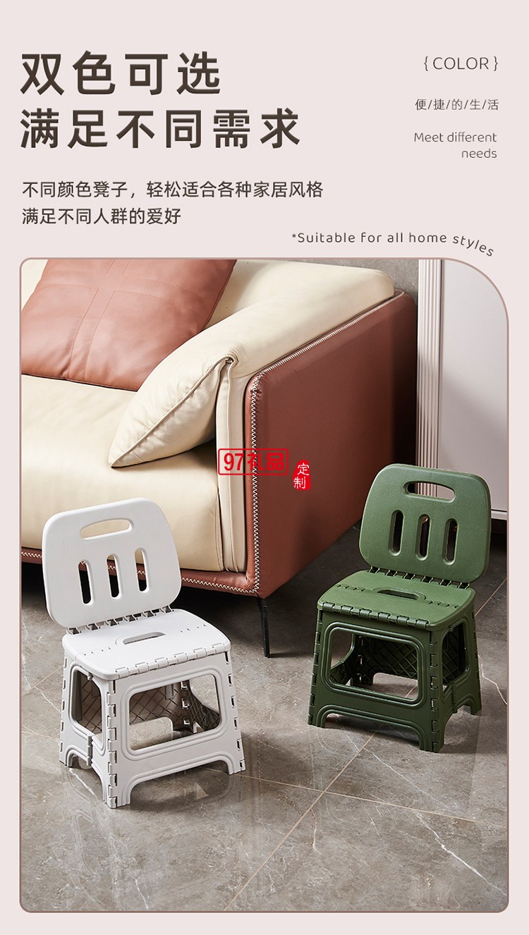 折疊椅可折疊塑料餐桌椅休閑椅靠背現(xiàn)代簡約風(fēng)免安裝學(xué)生宿舍凳子