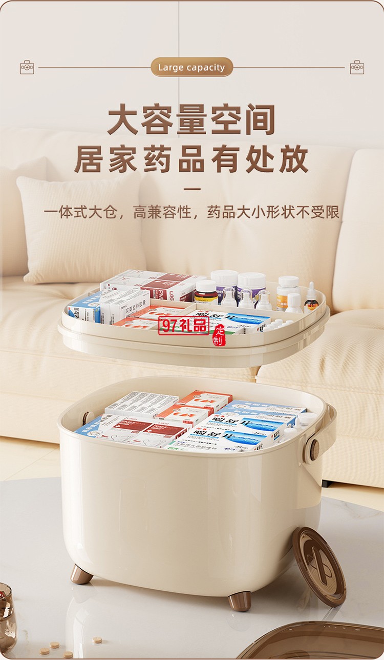 家庭小藥箱兒童藥品藥物收納盒家用醫(yī)藥箱便攜醫(yī)療急救箱迷你藥盒