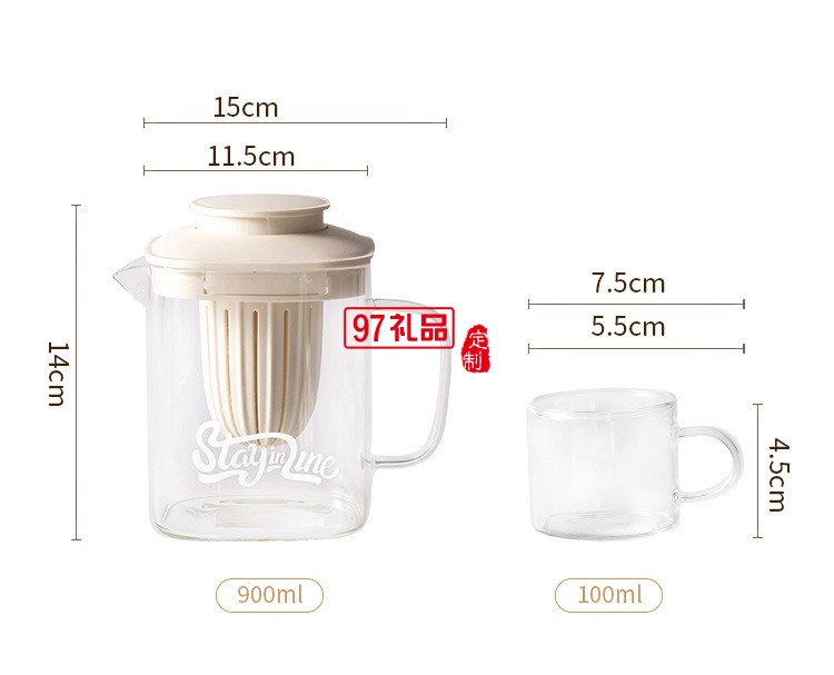 水具套裝（一壺四杯一托盤）