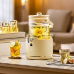 康寧大容量全玻璃花茶桶養(yǎng)生燒水壺水龍頭養(yǎng)生壺煮茶壺多功能花茶壺 