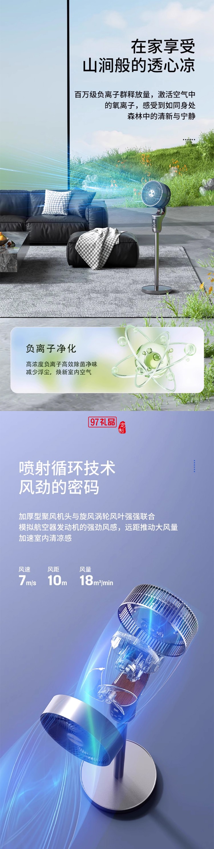 西屋空氣循環(huán)扇電風(fēng)扇2025新款超音靜家用大風(fēng)力風(fēng)扇落地扇式臥室