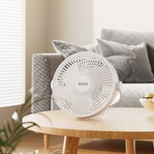 西佑西佑SIUU臺吊壁掛多用蓄電款USB電風扇 白色