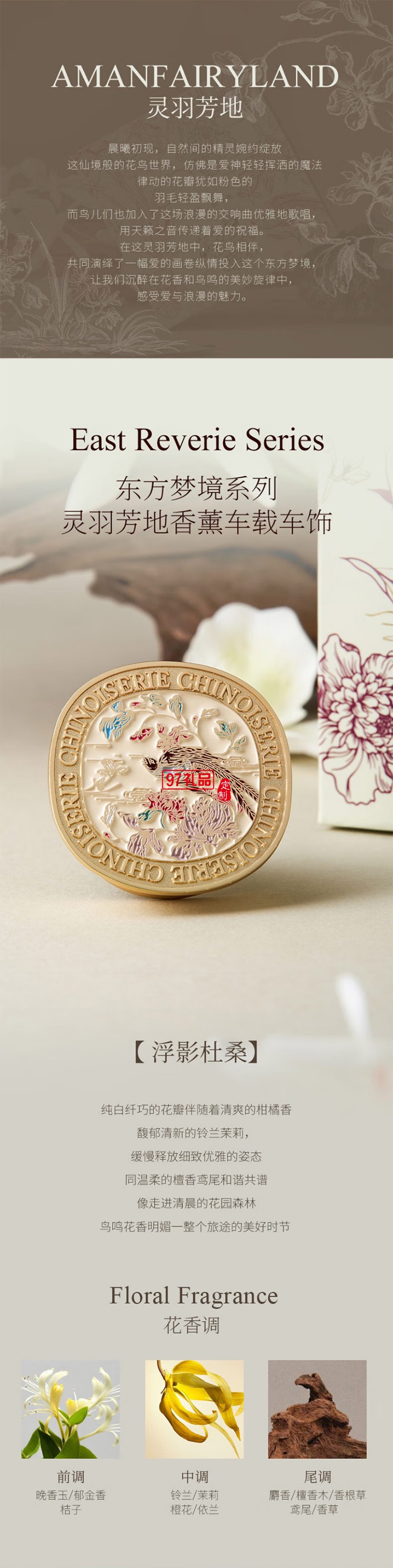 大英博物館 - 東方夢境系列靈羽芳地香薰車載