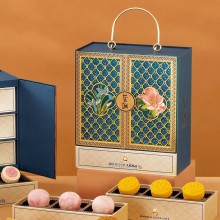 榮誠滿庭芳糕點(diǎn)禮盒雙黃豆沙零食純白蓮蓉下午茶中秋