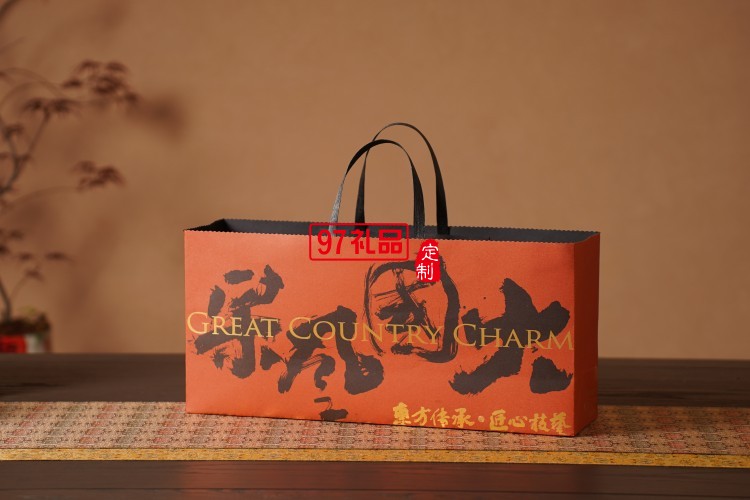 大國風采中秋新款月餅禮盒包裝高檔手提禮品盒創(chuàng)意套裝