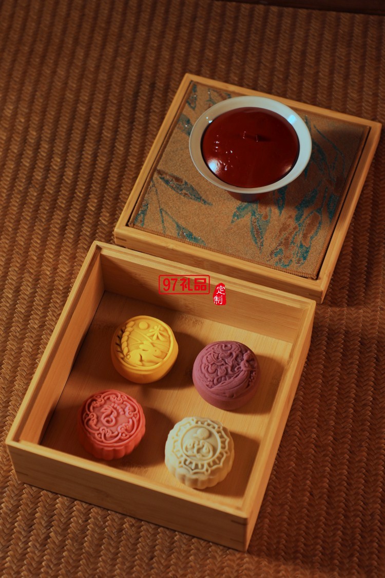 東方傳承中秋禮盒包裝盒高檔雙層手提月餅禮品冰皮月餅