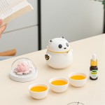 月滿桂香時(shí)，把團(tuán)圓揉進(jìn)晚風(fēng)里，熊貓茶具套組