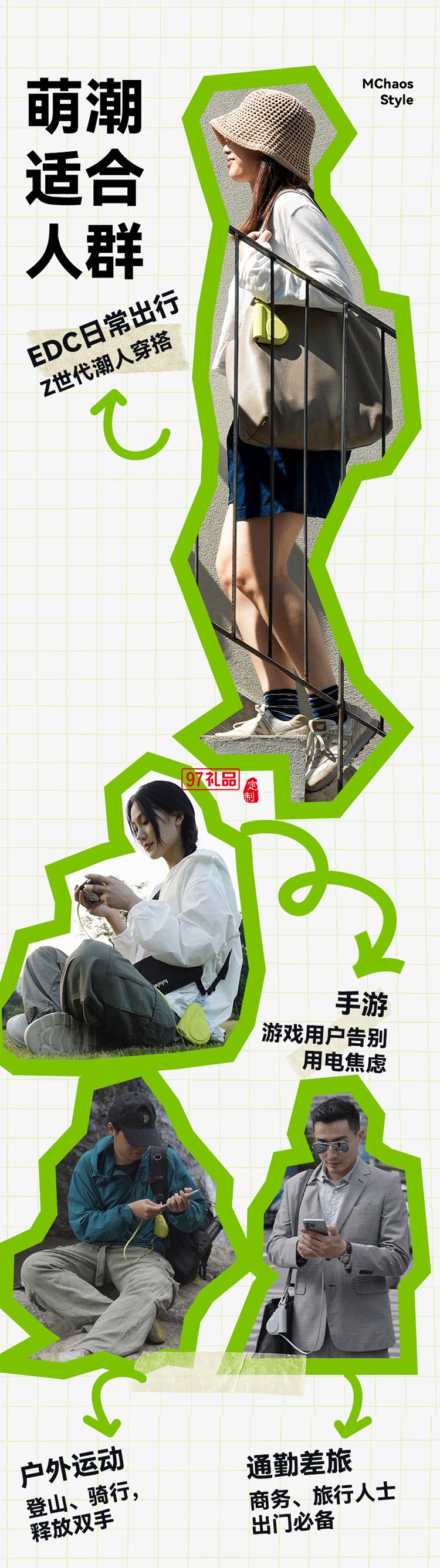 創(chuàng)意卷尺充電寶5000毫安自帶伸縮線PD快充移動電源可設(shè)計禮品